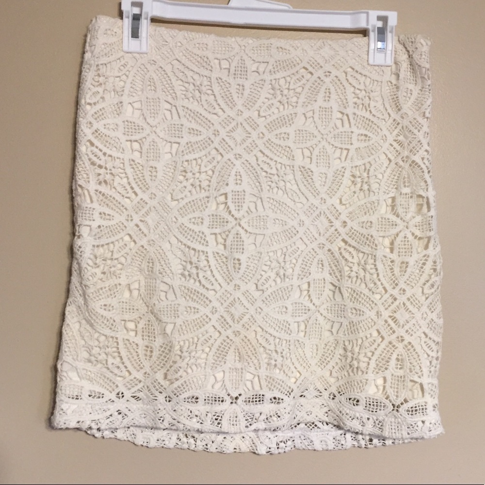 Crochet mini skirt by Jack BB Dakota EUC